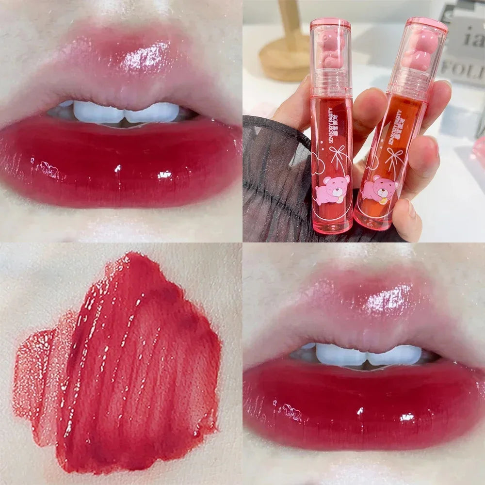 Cute Water Light Lip Gloss Lasting Crystal Glossy Shine - LIPOXI