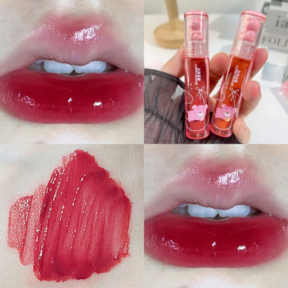 Cute Water Light Lip Gloss Lasting Crystal Glossy Shine - LIPOXI