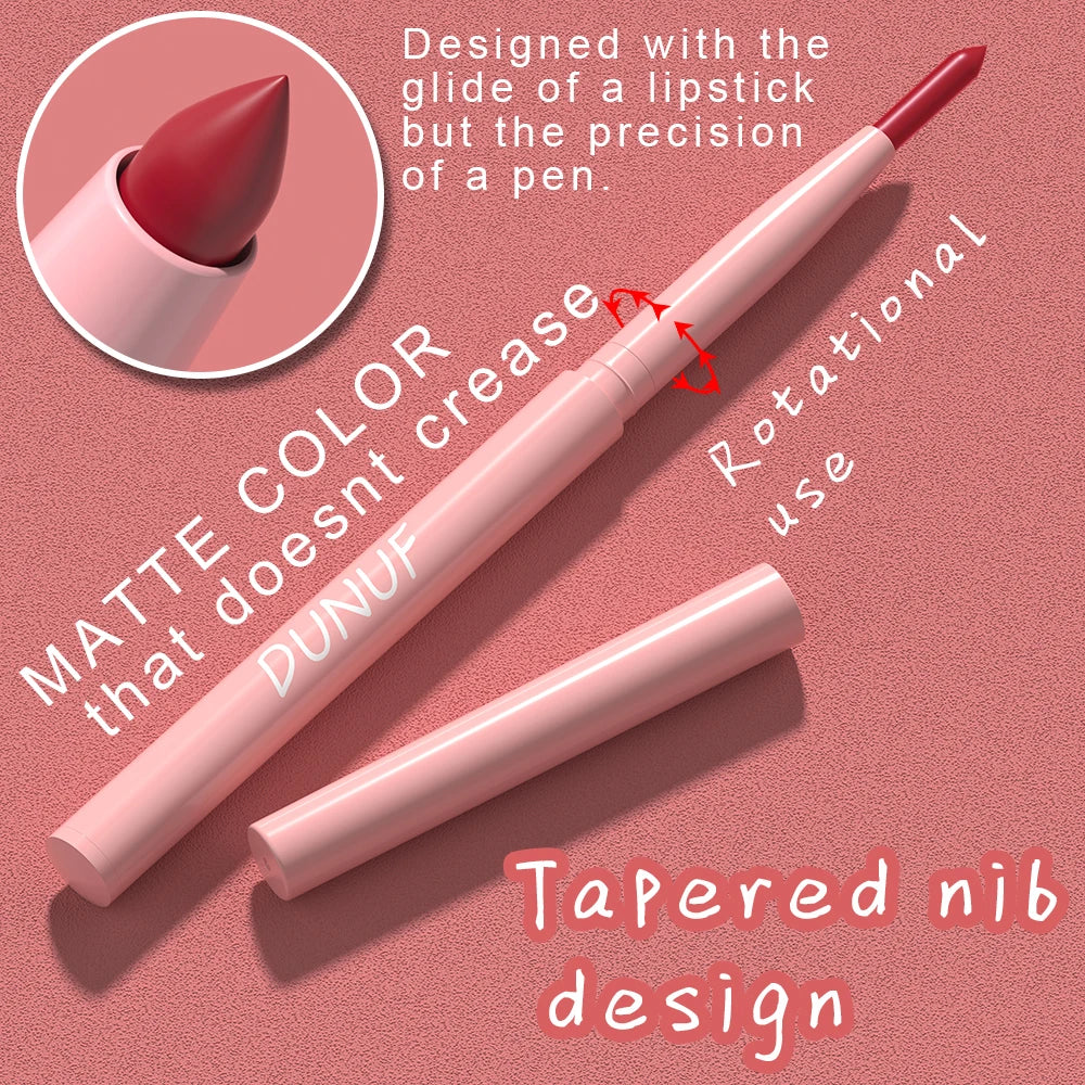 DUNUF 6pcs/set Velvet Matte Lipliner Waterproof Lip Tint - LIPOXI