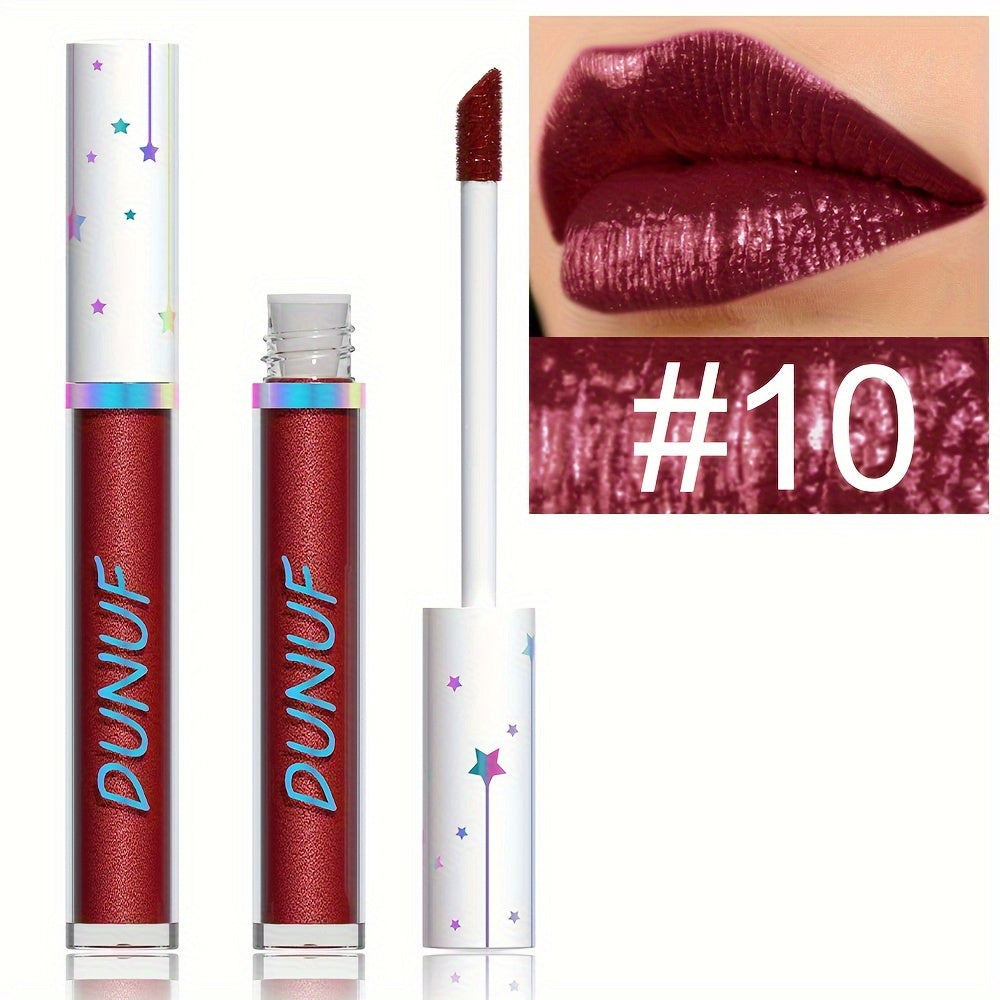 Dazzling 12-Piece Shimmer Lip Gloss Set - LIPOXI