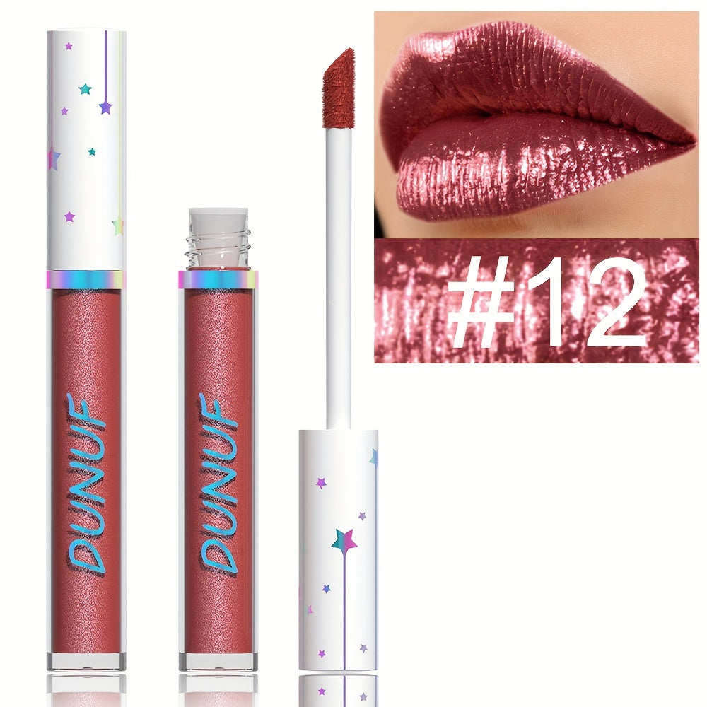 Dazzling 12-Piece Shimmer Lip Gloss Set - LIPOXI