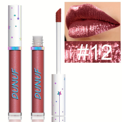 Dazzling 12-Piece Shimmer Lip Gloss Set - LIPOXI