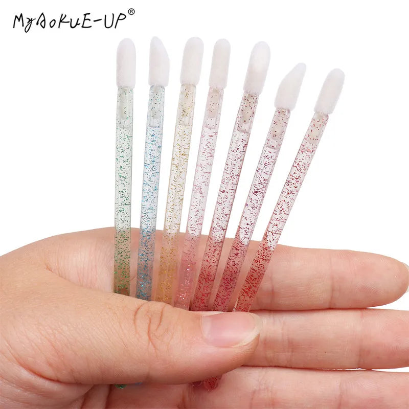 Diamond Crystal Mascara & Lip Brush Set - LIPOXI