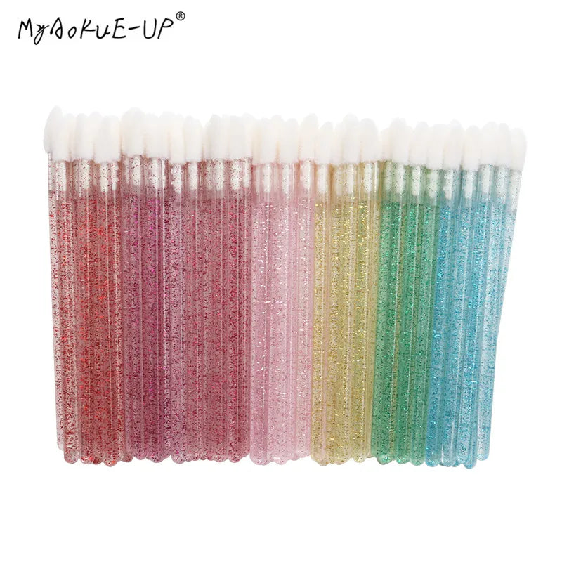 Diamond Crystal Mascara & Lip Brush Set - LIPOXI