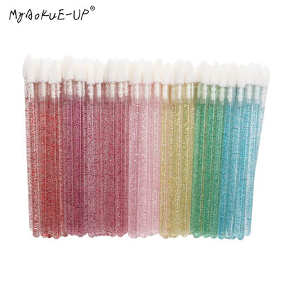 Diamond Crystal Mascara & Lip Brush Set - LIPOXI