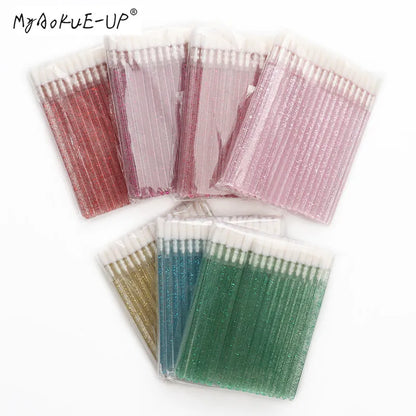 Diamond Crystal Mascara & Lip Brush Set - LIPOXI