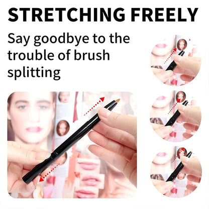 Dual-Use Retractable Lip & Eye Makeup Brush - LIPOXI