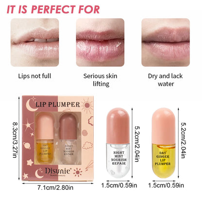 Ginger Mint Natural Lip Plumper Duo - LIPOXI