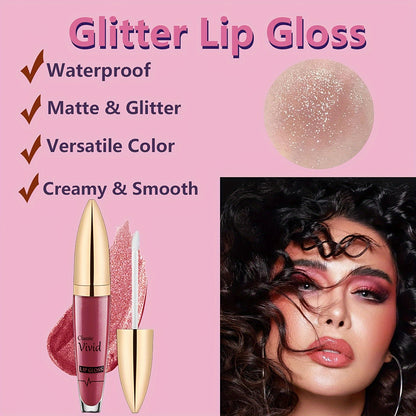 Glitter Glam Long-Lasting Lip Gloss - LIPOXI