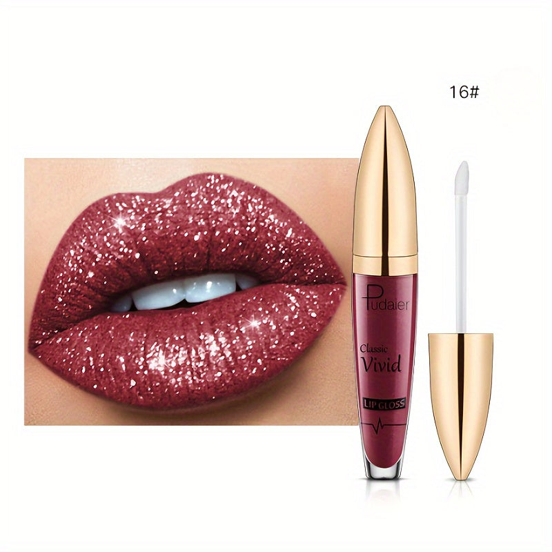 Glitter Glam Long-Lasting Lip Gloss - LIPOXI