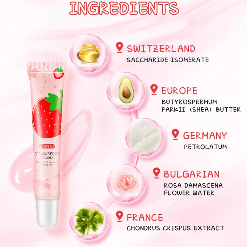 Sweet Strawberry Overnight Lip Mask - LIPOXI