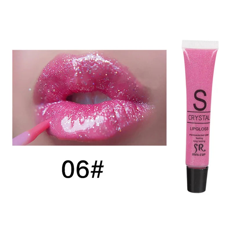 Glitter Liquid Lipstick Long Lasting Waterproof Moisturizing Candy Color Lip Gloss - LIPOXI
