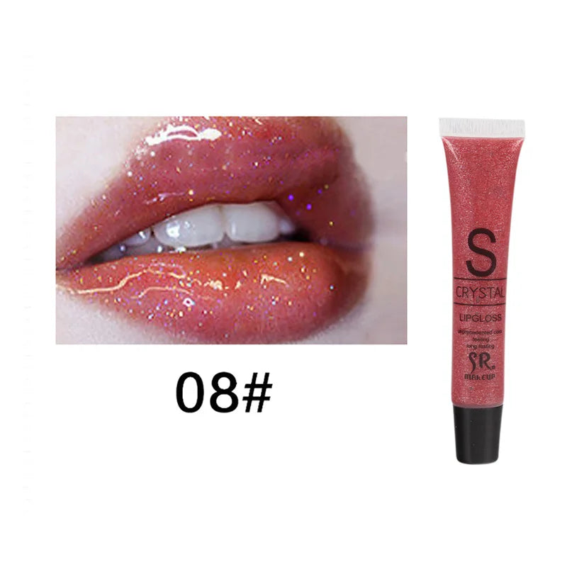 Glitter Liquid Lipstick Long Lasting Waterproof Moisturizing Candy Color Lip Gloss - LIPOXI