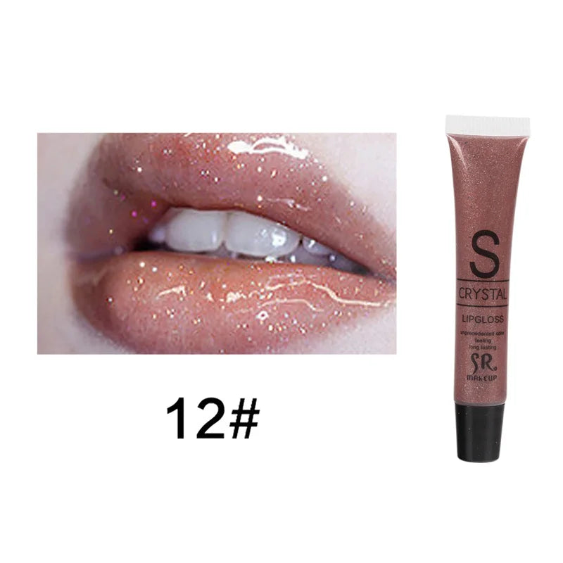 Glitter Liquid Lipstick Long Lasting Waterproof Moisturizing Candy Color Lip Gloss - LIPOXI
