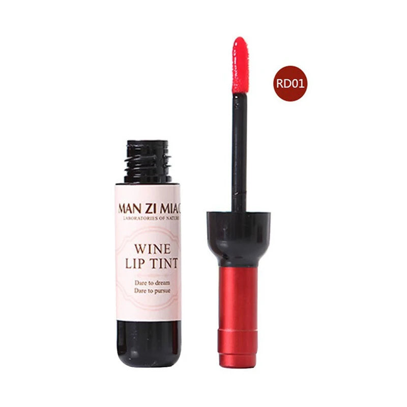 6 Colors Matte Liquid Lipstick Red Wine Bottle Shaped Lip Gloss - LIPOXI