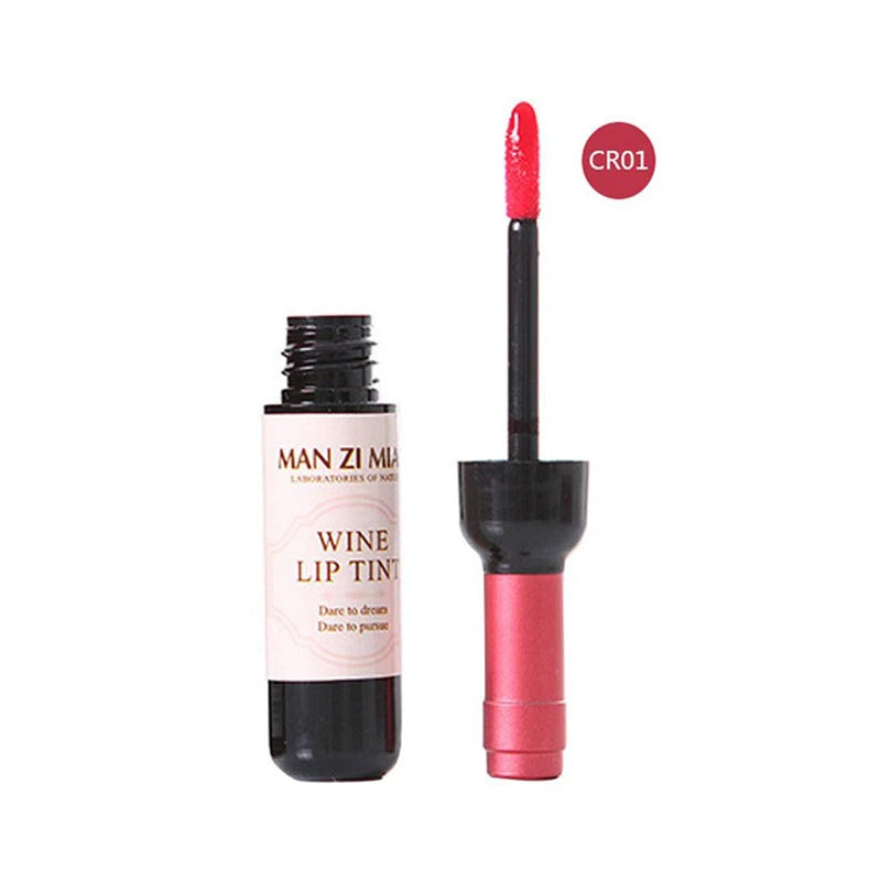 6 Colors Matte Liquid Lipstick Red Wine Bottle Shaped Lip Gloss - LIPOXI