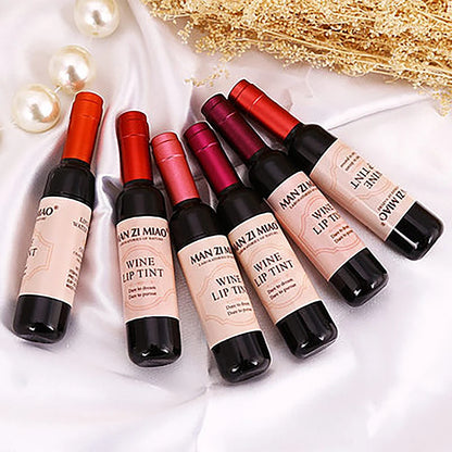 6 Colors Matte Liquid Lipstick Red Wine Bottle Shaped Lip Gloss - LIPOXI