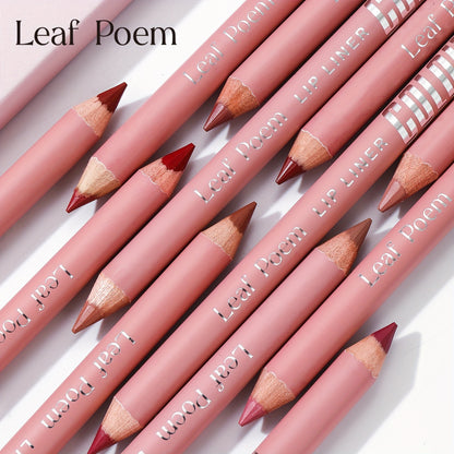LEAF POEM 12-Color Matte Lipstick & Liner Set - LIPOXI