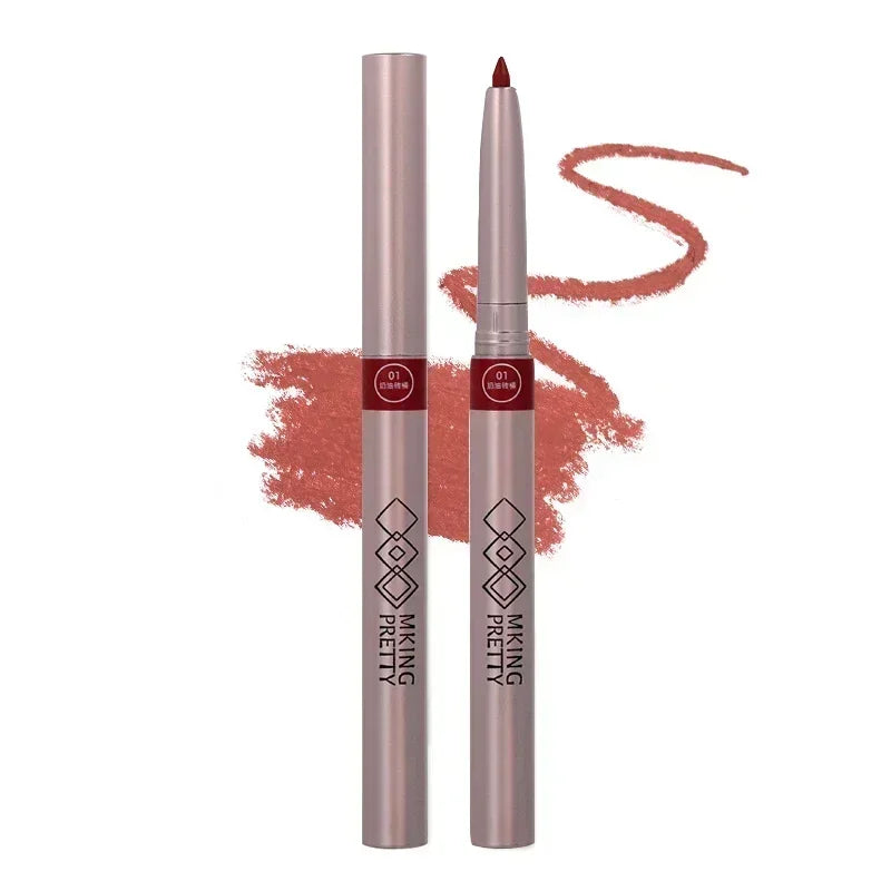 Lasting Nude Brown Lip Liner Pen Matte Makeup Women Sexy Red - LIPOXI