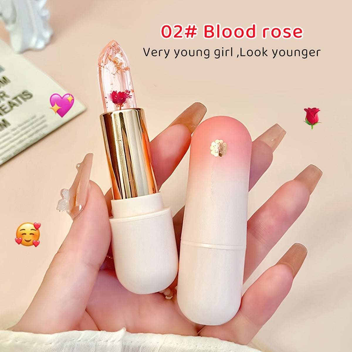 Lip Balm with Flower Inside - LIPOXI