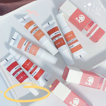 Lip Gloss Moisturizing Lip Tint Mud 6 Colors Long Lasting - LIPOXI