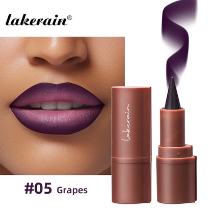 Lip Liner Tapered Gradient Matte Black Brown Velvet Lipstick - LIPOXI