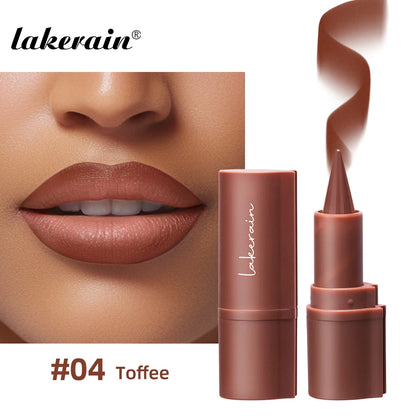 Lip Liner Tapered Gradient Matte Black Brown Velvet Lipstick - LIPOXI