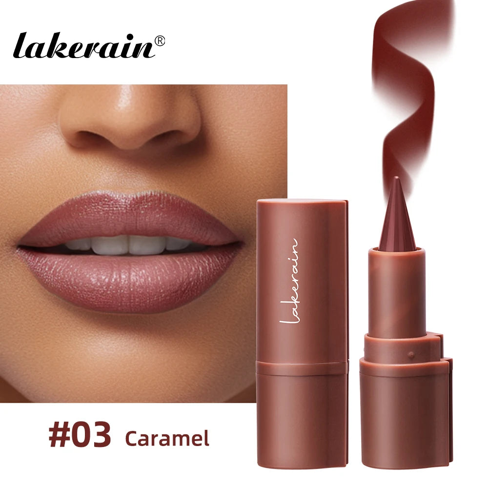 Lip Liner Tapered Gradient Matte Black Brown Velvet Lipstick - LIPOXI