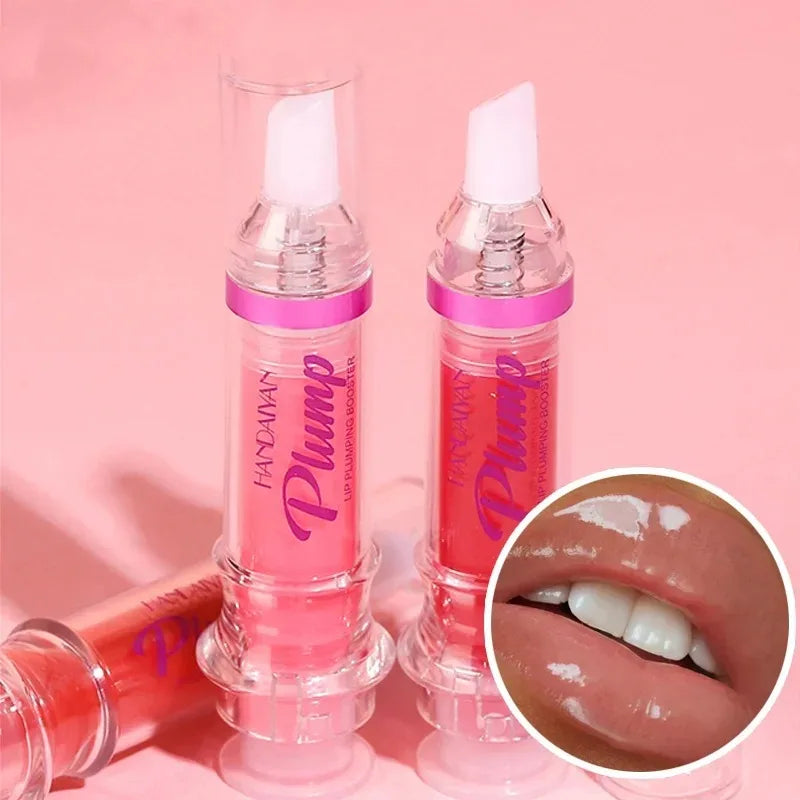 Plumping Lip Plumping Booster - Glamorous Glitter Red Nude Lip Gloss