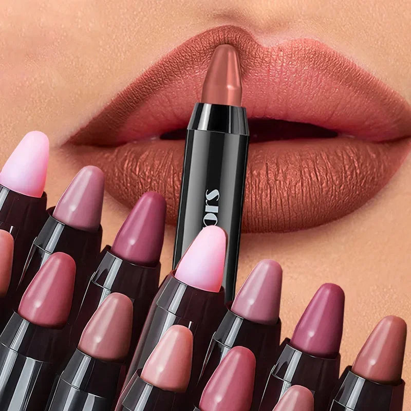 Lipstick Set Lip Tint Pen Sexy Red Long Lasting 8 Colors - LIPOXI