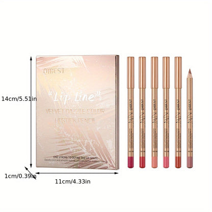 Matte Masterpiece: 12-Color Smudge-Proof Lip Liner Set - LIPOXI
