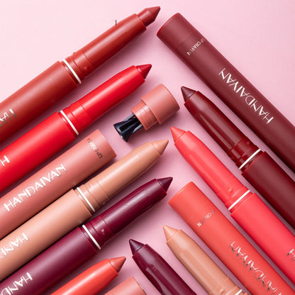 Matte Nude Lipstick Lip Liner 2 in 1 Waterproof Makeup - LIPOXI