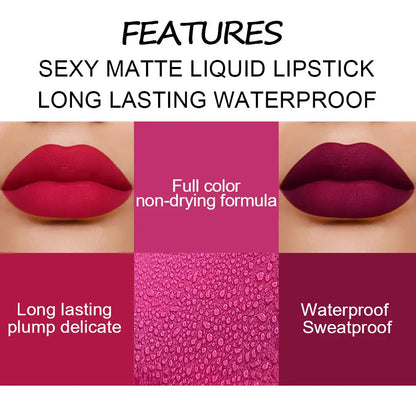 Matte Velvet Lipstick Collection - LIPOXI