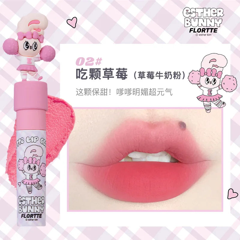 New FLORTTE Milk Cake Lip Cream Matte Velvet Longlasting Gloss - LIPOXI