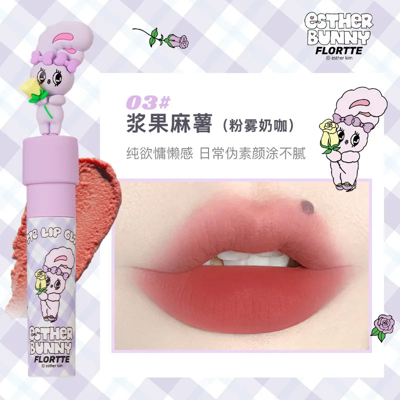 New FLORTTE Milk Cake Lip Cream Matte Velvet Longlasting Gloss - LIPOXI