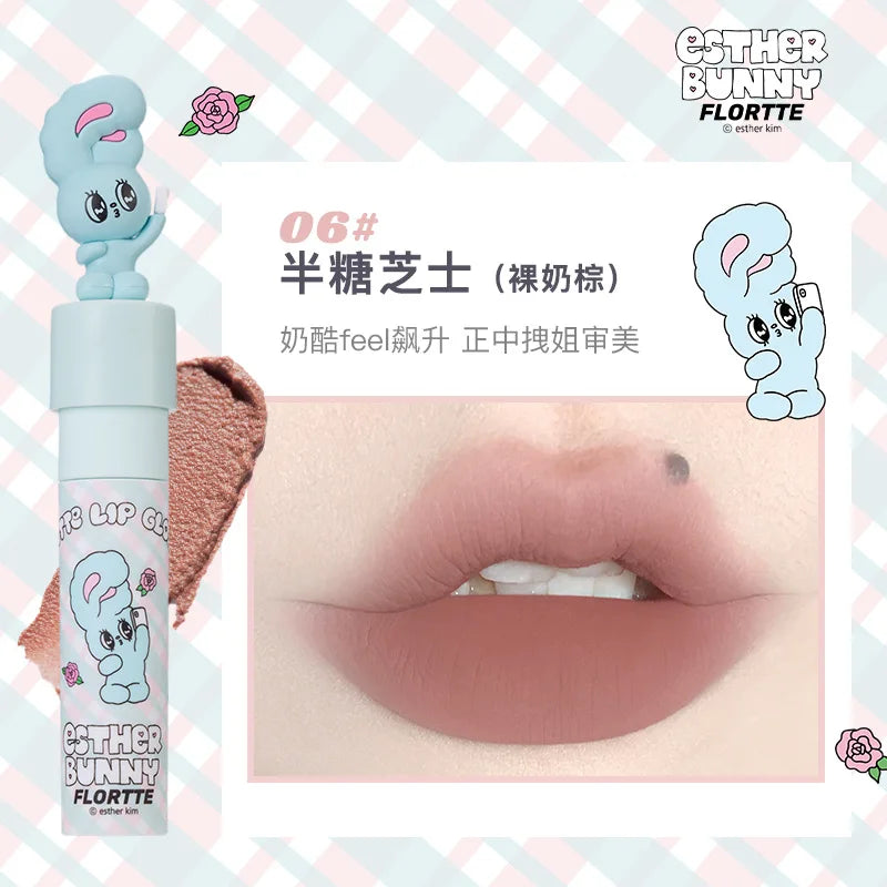 New FLORTTE Milk Cake Lip Cream Matte Velvet Longlasting Gloss - LIPOXI