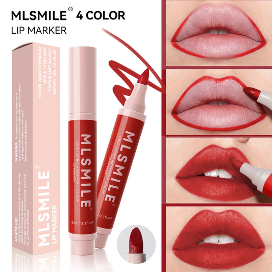 Nude Brown Matte Lipstick Marker Pen Waterproof Long Lasting - LIPOXI