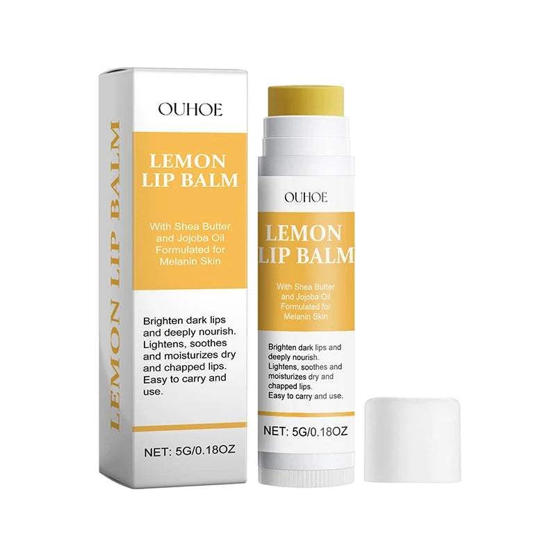 OUHOE Melanin Lip Lightening Balm - Moisturizing Exfoliating Gloss for  Healthy Lips