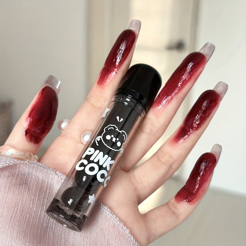 PINK COCO Glossy Lip Glaze - Mirror Shine, Hydration & Long-Lasting