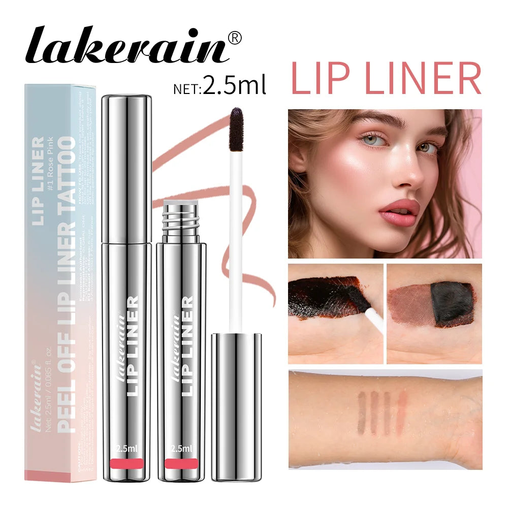 Peel Off Lip Liner Waterproof Long Lasting Liquid Lipstick - LIPOXI