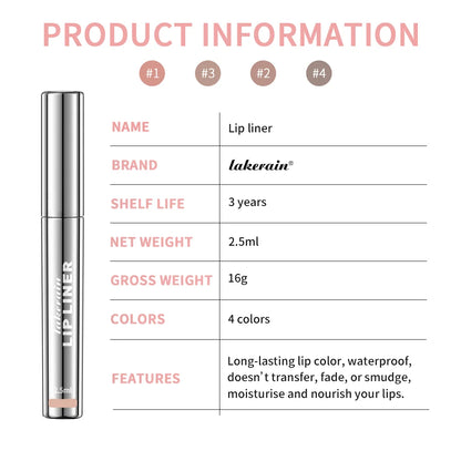 Peel Off Lip Liner Waterproof Long Lasting Liquid Lipstick - LIPOXI