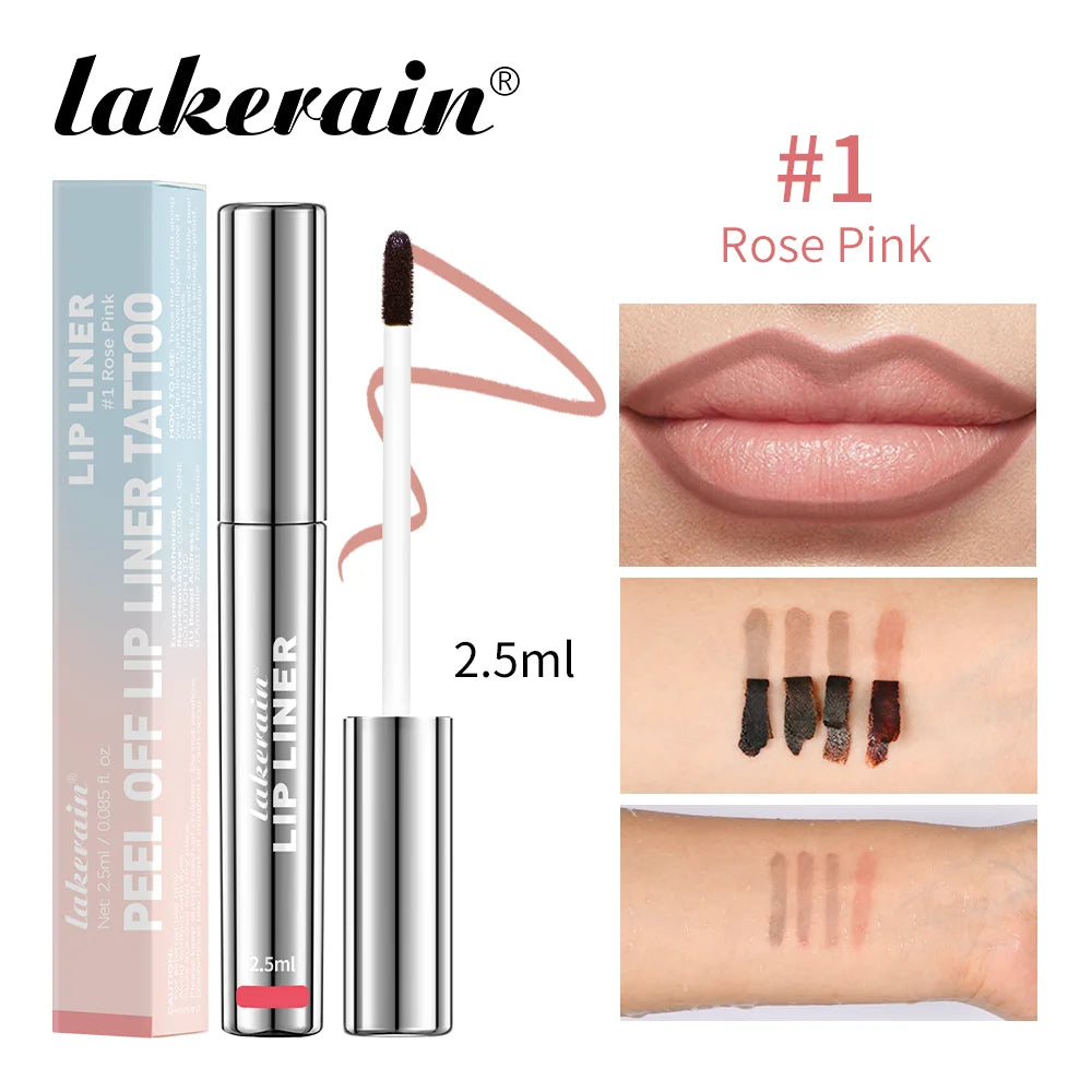 Peel Off Lip Liner Waterproof Long Lasting Liquid Lipstick - LIPOXI