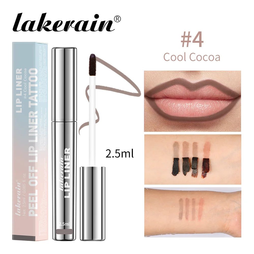 Peel Off Lip Liner Waterproof Long Lasting Liquid Lipstick - LIPOXI