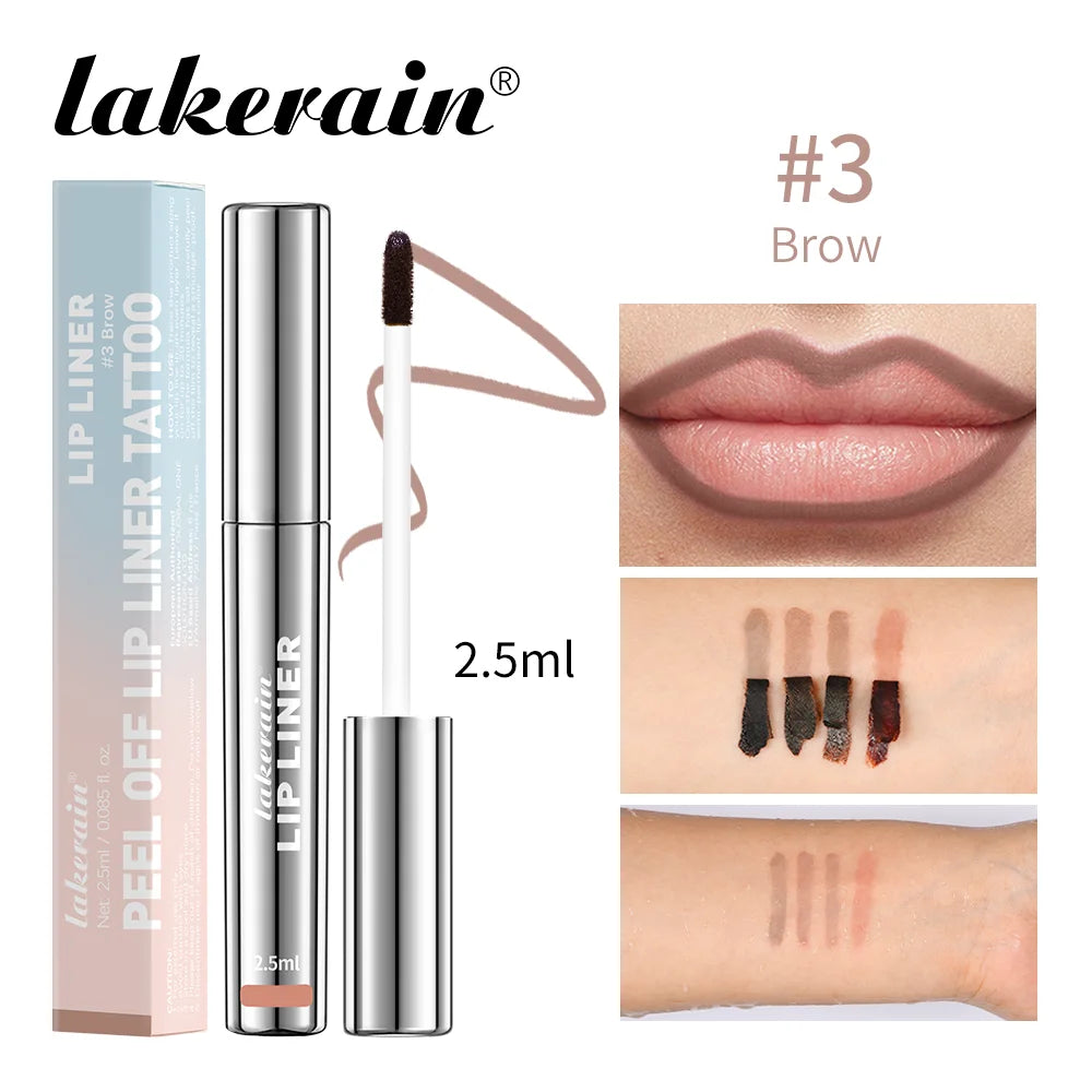 Peel Off Lip Liner Waterproof Long Lasting Liquid Lipstick - LIPOXI