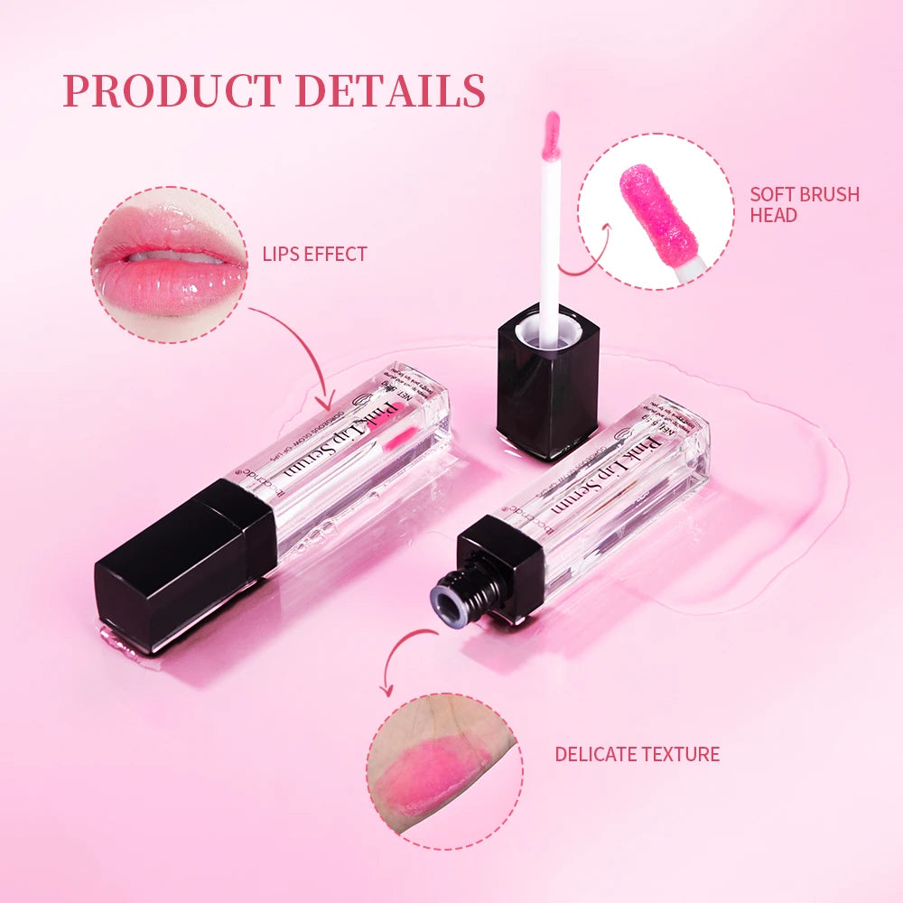 Pink Lip Serum Lotion Moisturizes And Plump Lips - LIPOXI