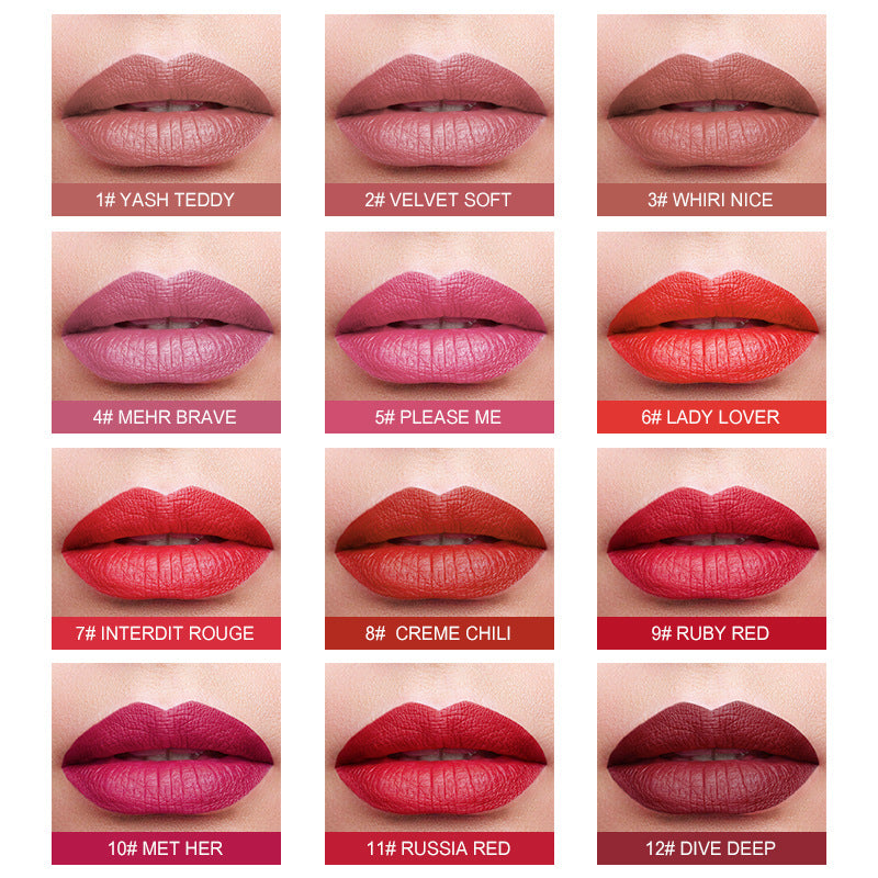 Red Tube Lipstick Series Matte Lip Balm - LIPOXI