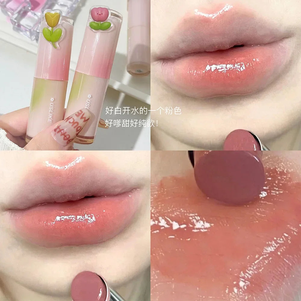 USLIKE Aura Lipstick Moisturizes Longlasting Glass Lips Cheap - LIPOXI