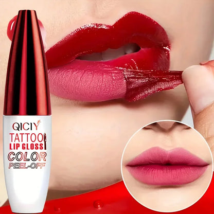 QICY Tattoo Lip Gloss Peel-Off Long-Lasting Moisturizing - LIPOXI