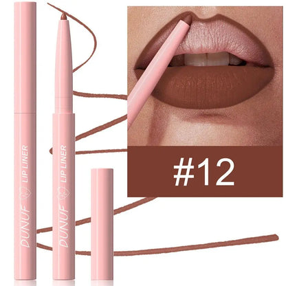 Tapered Lip Liner Pencil Long-Lasting Matte Creamy Plumping - LIPOXI