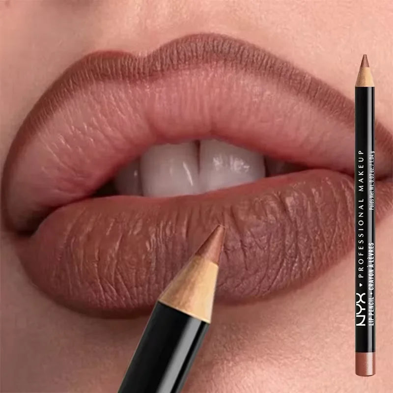 Slim Lip Pencil Nude Matte Creamy Lipstick Natural Brown - LIPOXI